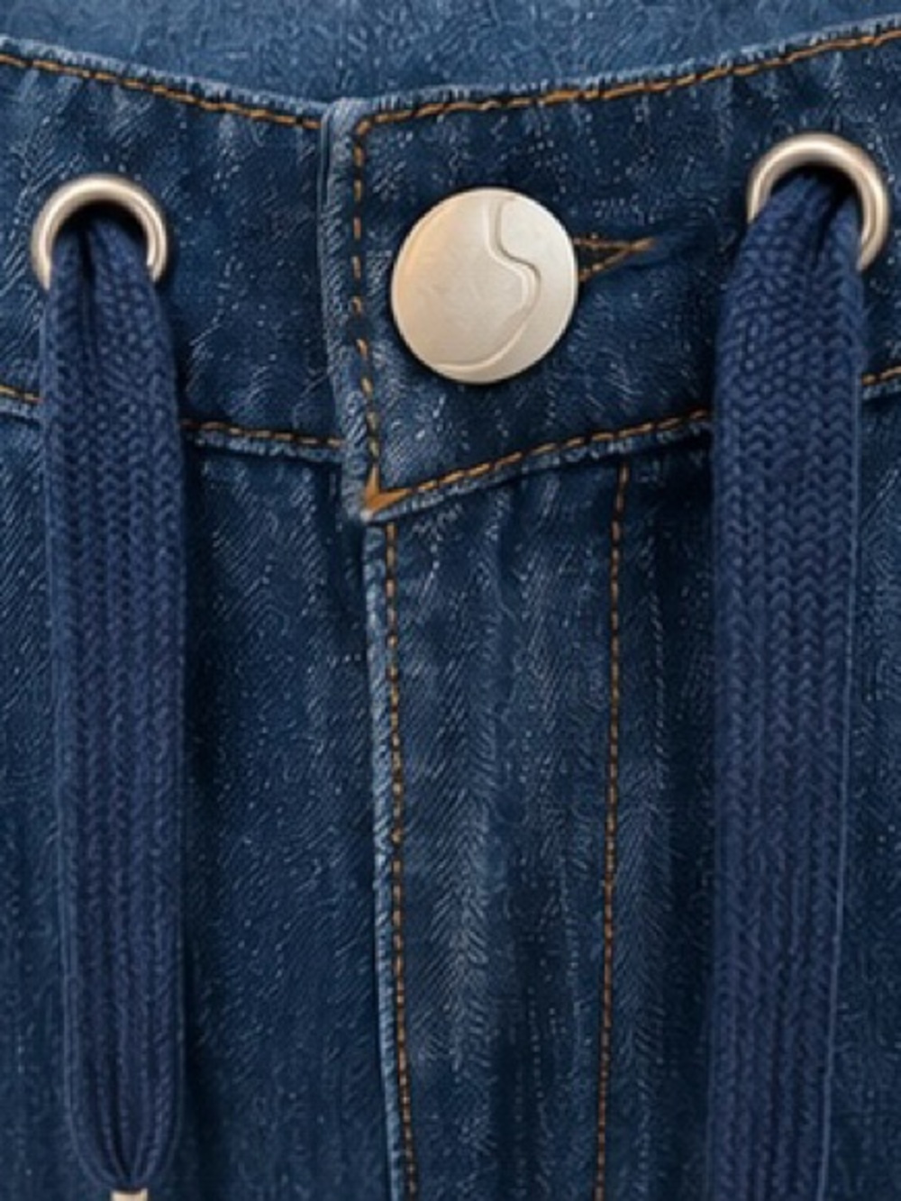 NWT Joe’s Jeans Wide Leg Drawstring Denim Jeans Medium Wash Size 26 - Picture 4 of 7